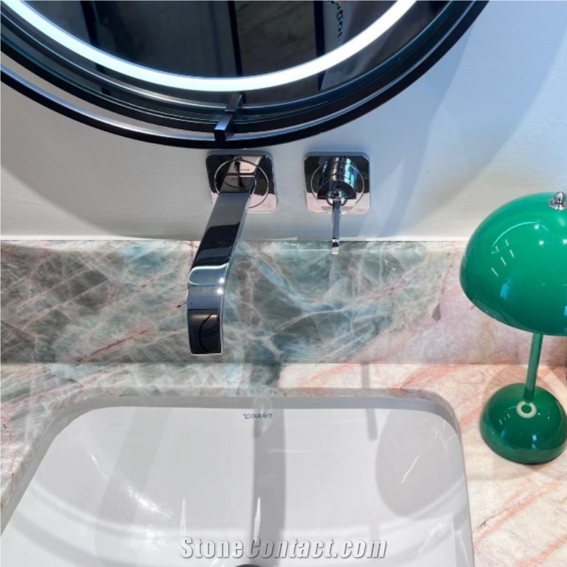 Pandora Pink Stone Slab Tiles