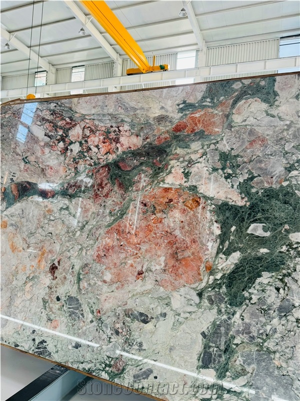 Pink And Red Marble Slabs
