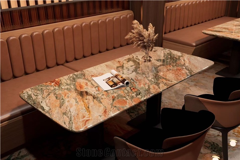 Pink And Red Marble Slabs
