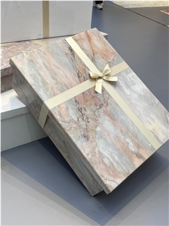 Pink Marble Side Table