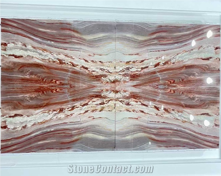 Rainbow Pink Quartzite Slabs