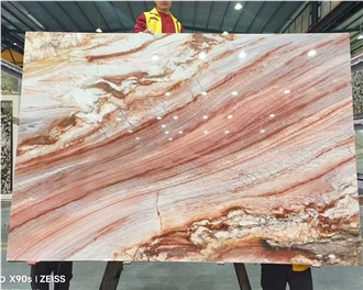 Rainbow Pink Quartzite Slabs