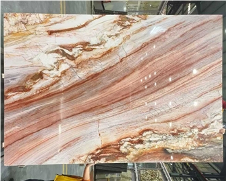 Rainbow Pink Quartzite Slabs