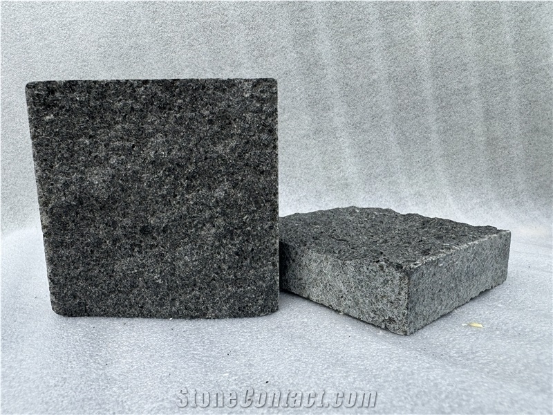 Black Granite Cobble Stone For Driveway,Walkway,Patio
