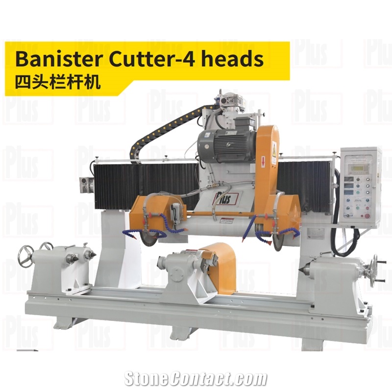 Banister Cutter-4 Heads - Stone Balustrade Lathe Machine