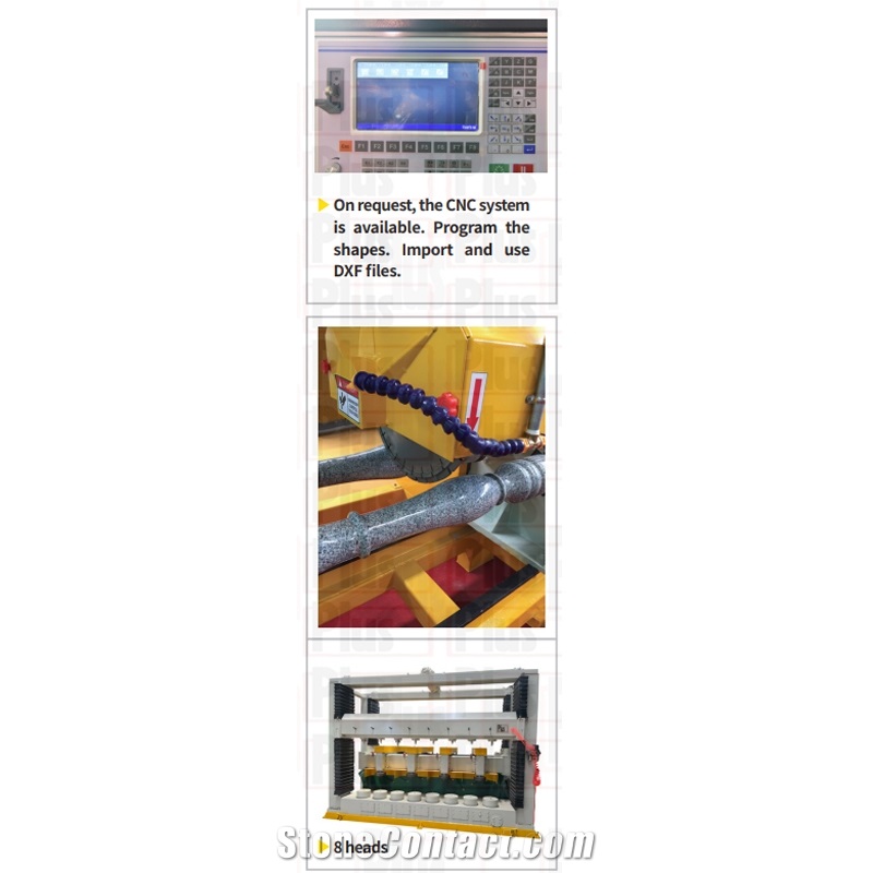 Banister Cutter-4 Heads - Stone Balustrade Lathe Machine