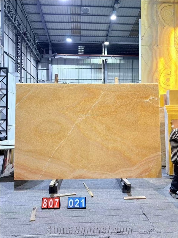 Orange Onyx Slabs, Yellow Honey/Persian Orange