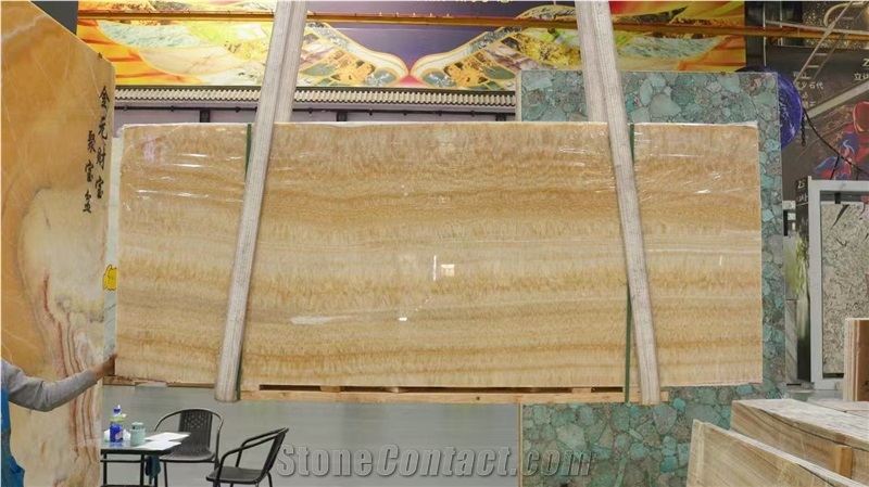 Orange Onyx Slabs, Yellow Honey/Persian Orange