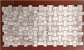 Palissandro White Marble Mosaic Tiles