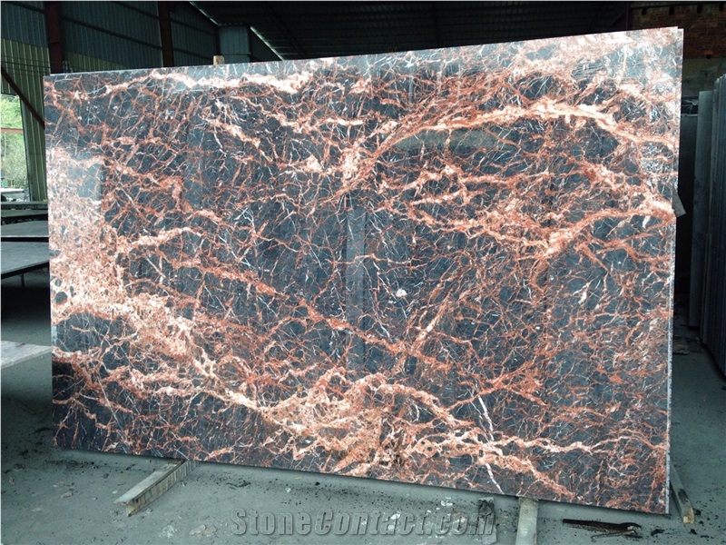 Red Azalea Marble Slabs