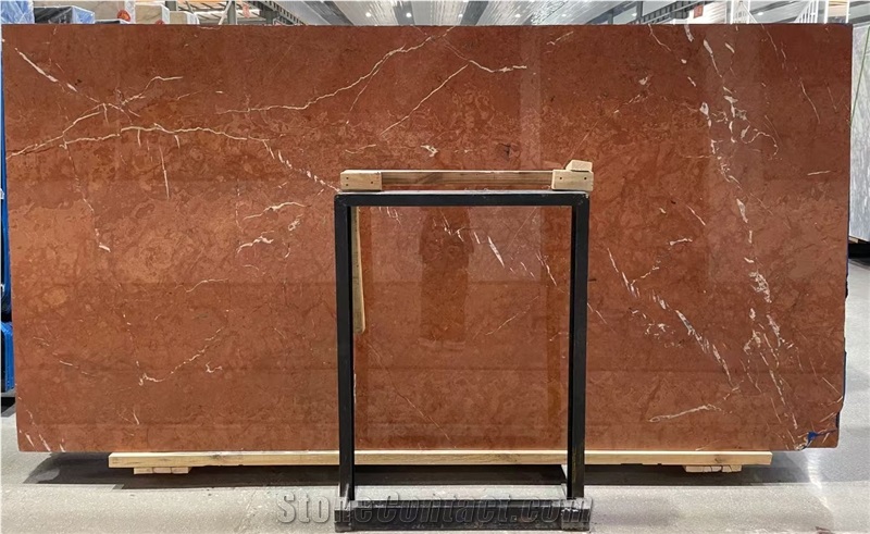 Rojo Coralito Red Marble Slabs