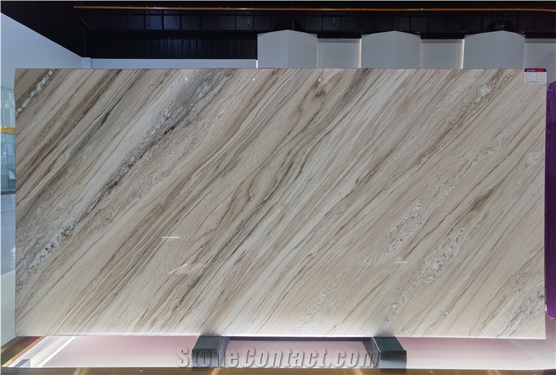 White Palissandro Bianco Marble Slabs