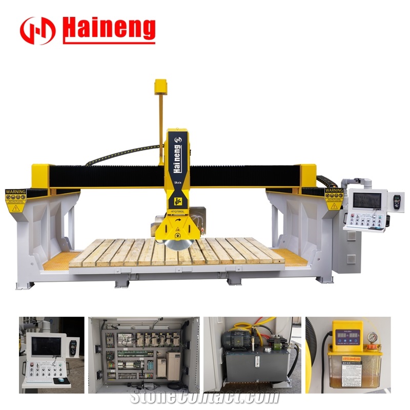 5 Axis CNC Bridge Saw Stone Cutting Machine