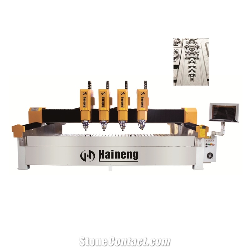 Classic Four Head CNC Stone Engraving Machine
