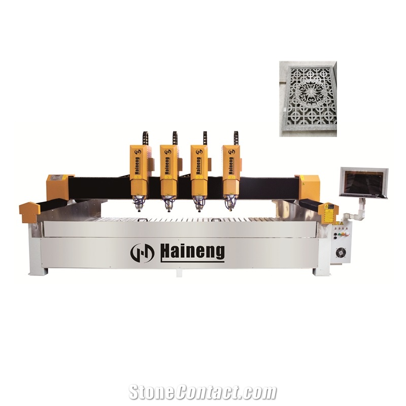 Classic Four Head CNC Stone Engraving Machine