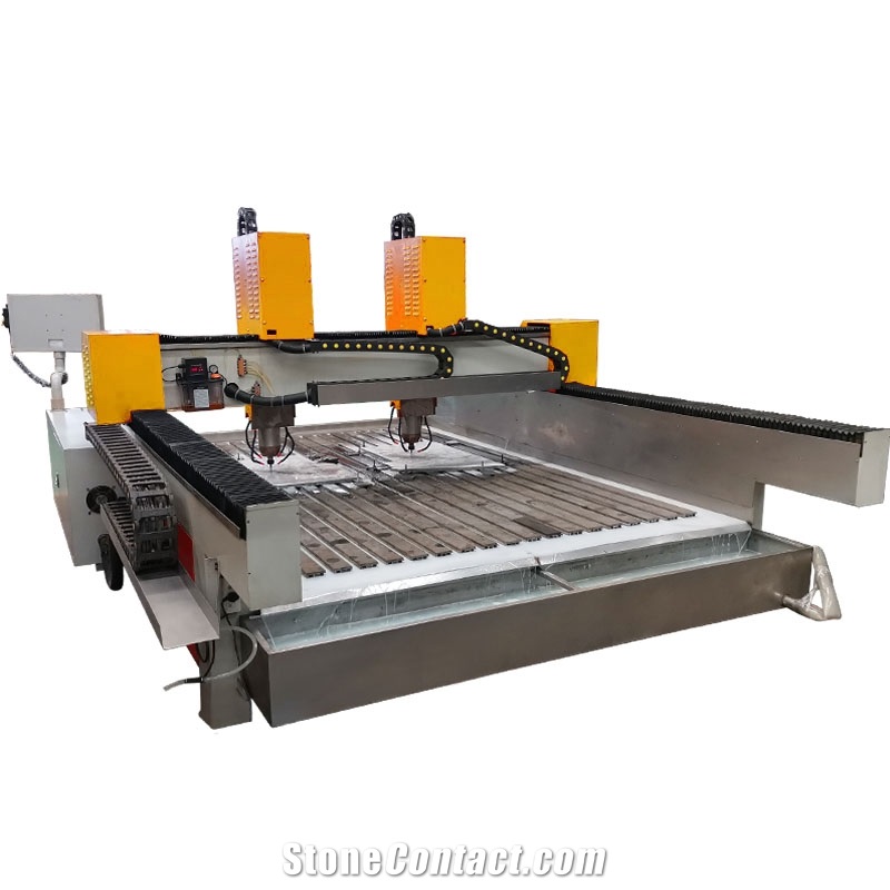 Stone Carving Machine Double Heads Engraving Machine