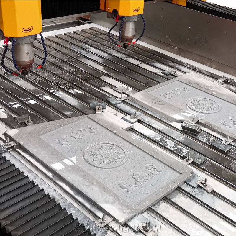 Stone Carving Machine Double Heads Engraving Machine