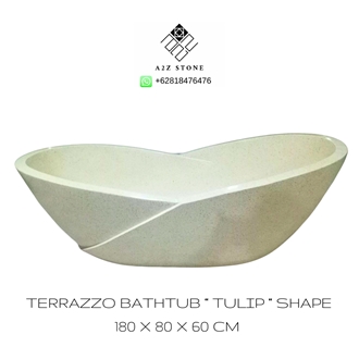 A2Z  Bathtub Terrazzo Solid Surface Bath Tub