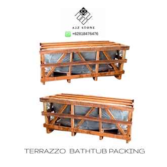 A2Z  Bathtub Terrazzo Solid Surface Bath Tub