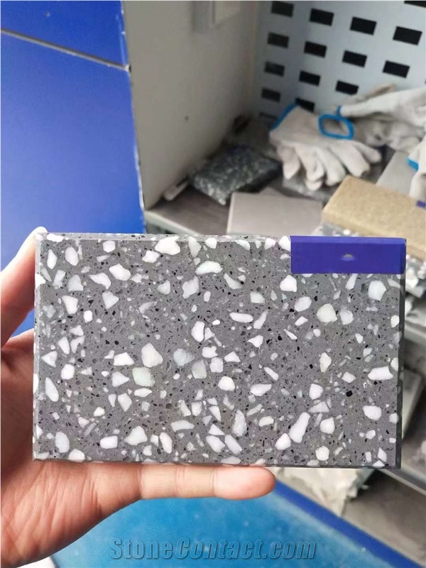 Grey Sesame Terrazzo Floor Tiles