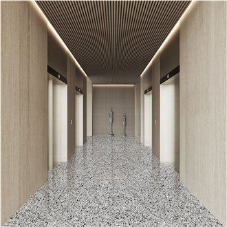 Multicolor Black Terrazzo Floor Tiles