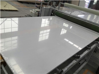 Pure White Quartz Engineered Stone Slabs