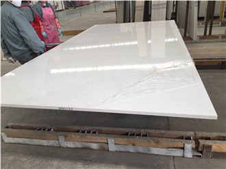 Pure White Quartz Engineered Stone Slabs