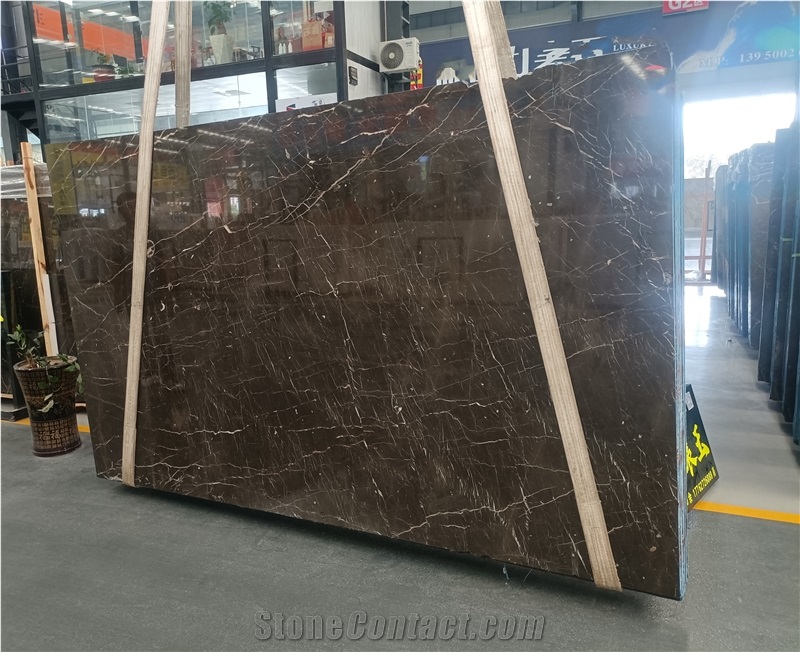 China St.Laurent Brown Marble Big Slab Floor Tile