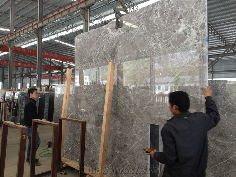 Chinese Oscar Grey Marble Big Slab Pattern
