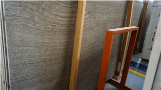Coffee Wooden Brown Vein Marble Slabs