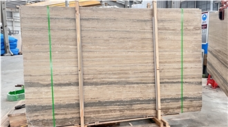 DMD New Travertino Romano Silver Mic  Slabs