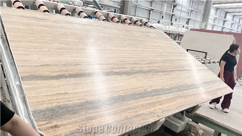 DMD New Travertino Romano Silver Mic  Slabs