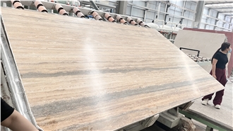DMD New Travertino Romano Silver Mic  Slabs
