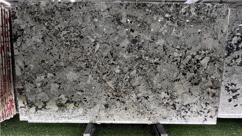 DMD Showroom Tourmaline White Granite Slabs  Collections