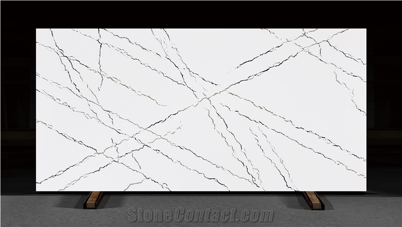 Artificial Calacatta Quartz Slabs