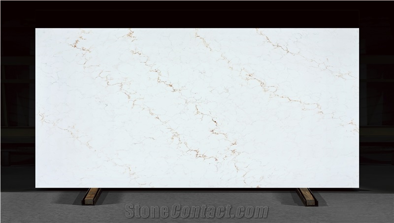 Sparkle Pure White Artificial Quartz Slabs