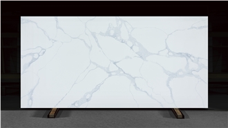 Sparkle Pure White Artificial Quartz Slabs