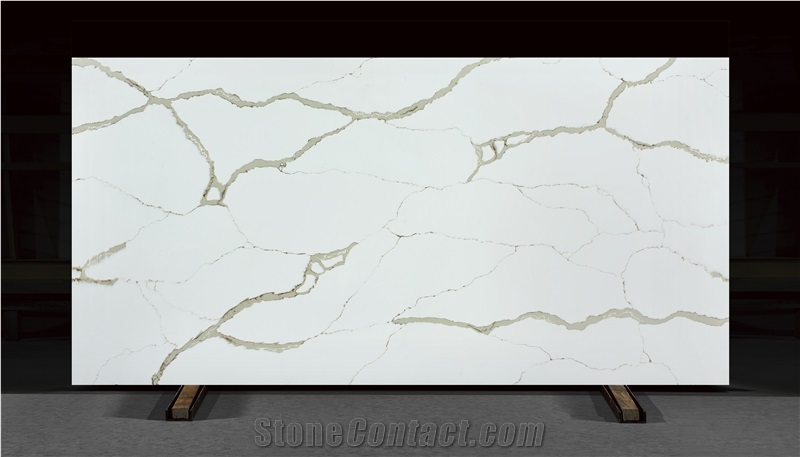 Sparkle Pure White Artificial Quartz Slabs