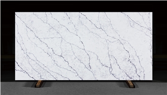 Sparkle Pure White Artificial Quartz Slabs