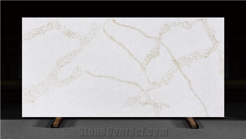 Sparkle Pure White Artificial Quartz Slabs
