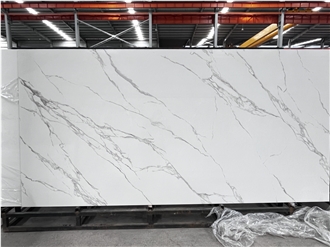 White Calacatta Sintered Stone Slabs