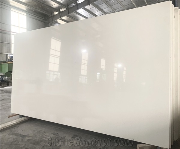 LQ-301 Vietnam Artificial Stone Iced White Quartz VN