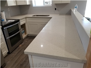 LQ-301 Vietnam Artificial Stone Iced White Quartz VN
