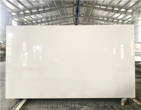 LQ-301 Vietnam Artificial Stone Iced White Quartz VN