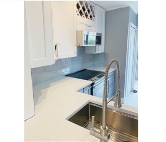 LQ-303 White Quartz FOB Vietnam Engineered Stone