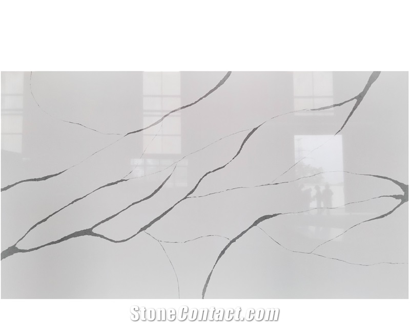 LQ-821 Hot Selling Calacatta Quartz  Made In Vietnam