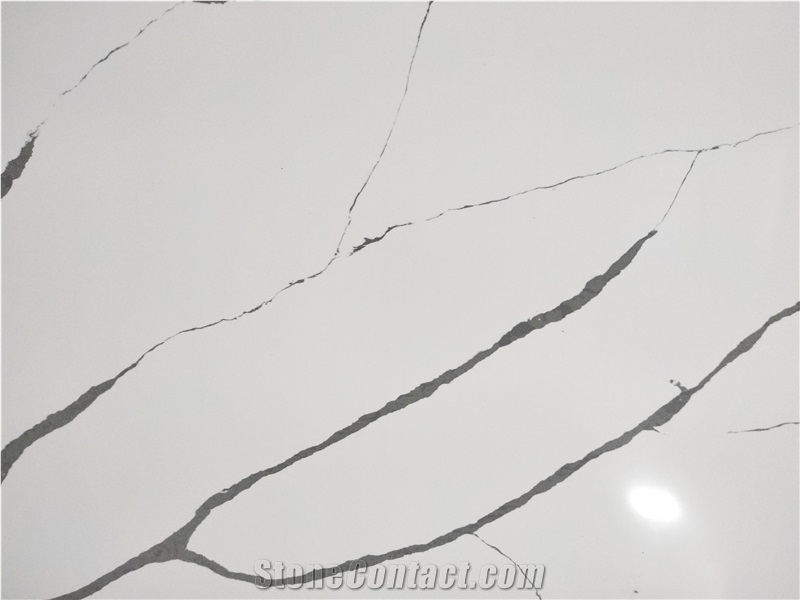 LQ-821 Hot Selling Calacatta  Quartz Made In Vietnam