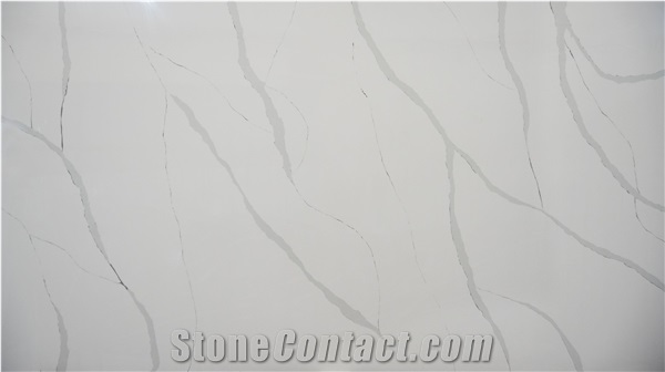 LQ-822 Best Price Calacatta  Quartz Lux Vietnam