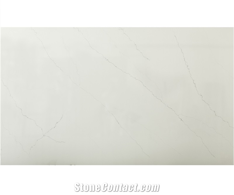 LQ-903 Calacatta Edith Quartz Slabs Vietnam