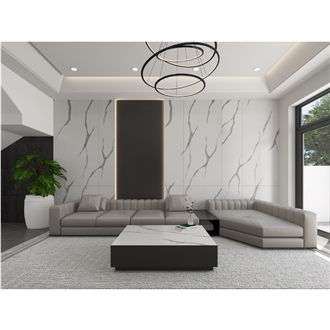 LQ-909 Calacatta Noor Quartz Slabs Vietnam